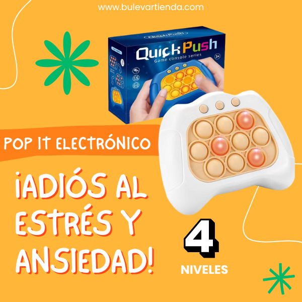 Juguete Didáctico De Rapidez Pop-it Electronico