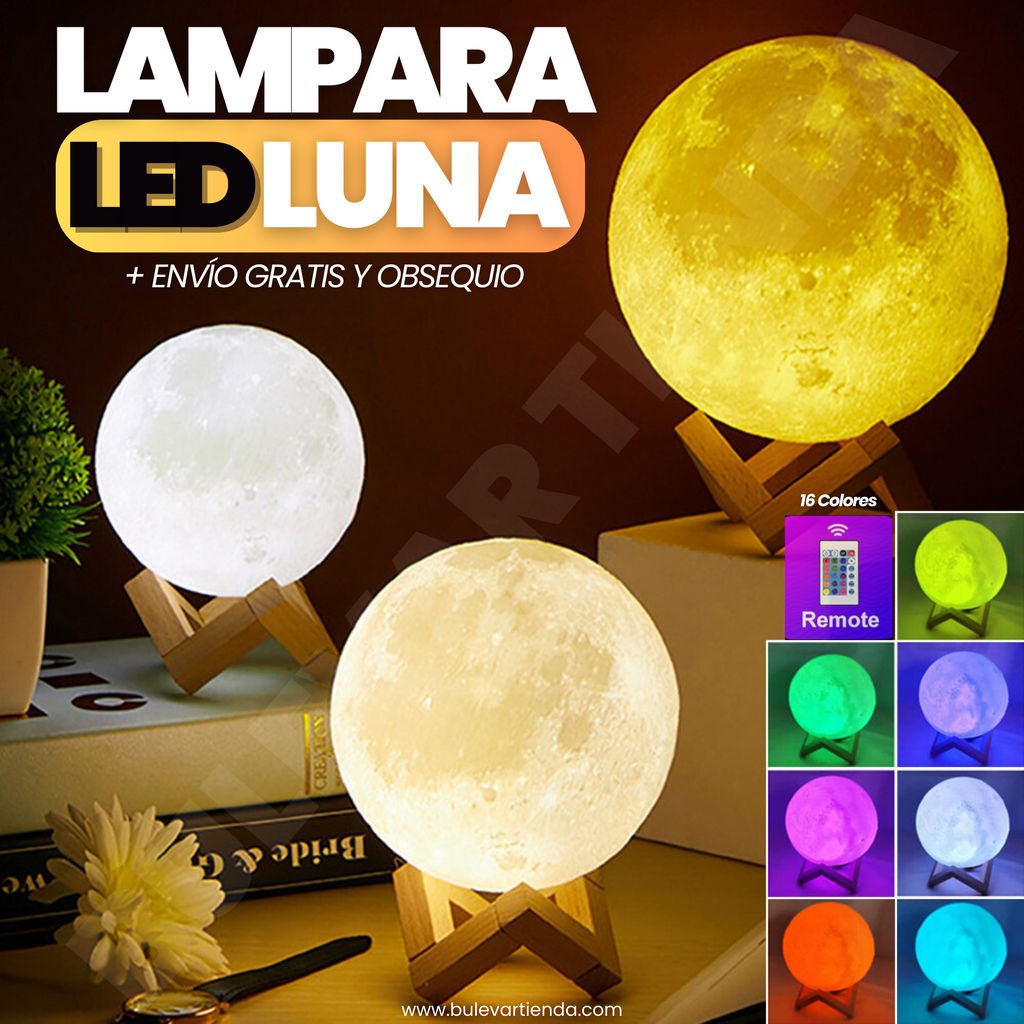 Lámpara Luna Ecuador - lamparas, led, quitamiedos, proyectores